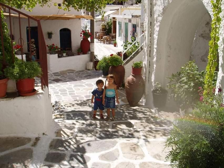 Traditional Family House, Ground Floor With Yard Koronos المظهر الخارجي الصورة